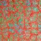 Preview: ORANGE TURQUOISE - Carmine - Batikstoff aus Indonesien